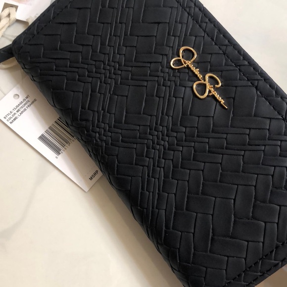 Jessica Simpson Large Frankie Bifold Wallet Color Meteorite Woven Pattern NWT - Picture 6 of 15